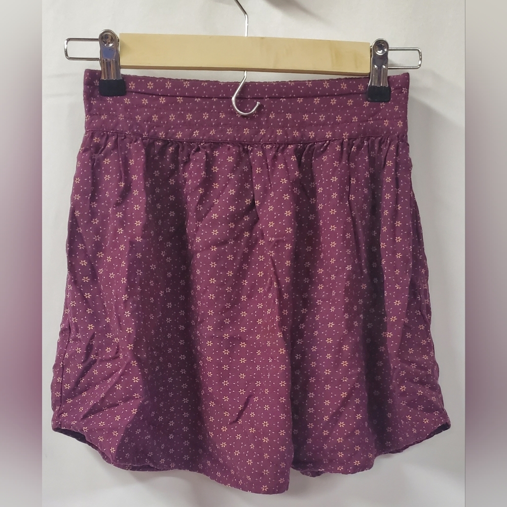 Cooperative Maroon Floral Skirt